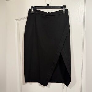 bebe Asymmetrical Black Skirt